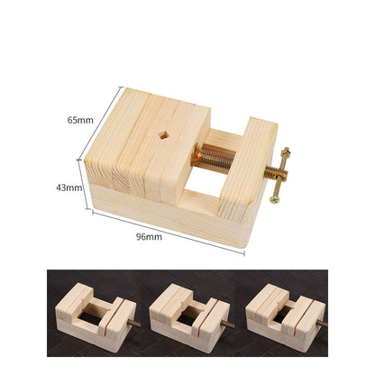 Wooden Multifunctional Mini Bench Vice Fixture Olive Seal Engrave Carve Clamp