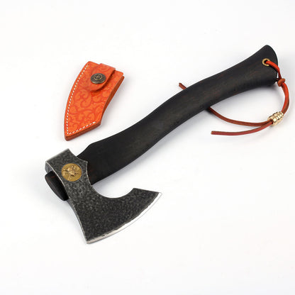 Outdoor Viking Tomahawk Hand Axe Camping Hatchet Wooden Handle EDC Diy