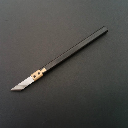 Leather Craft Bevel-Point Pen Knives Blade Replaceable Carving Cutting Tools DIY