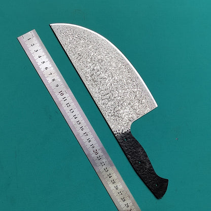 Damascus Steel Chef Knife Blank Blade DIY Tool Home Hobby Kitchen Craft Material