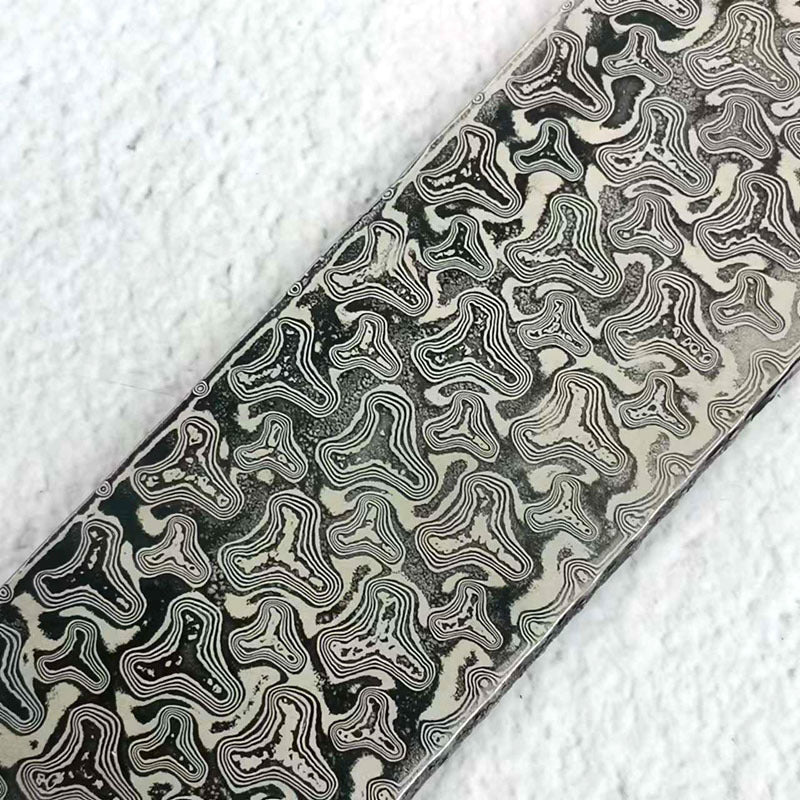 New Design Damascus Steel Billet Bar Blank Making Knife Blade Diy Material