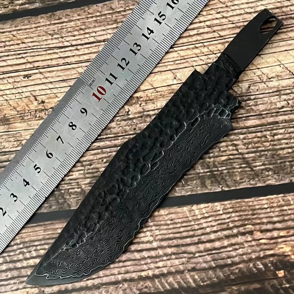 Forged Damascus Steel Billet Blade Blank Making Outdoor Knife EDC Diy Material