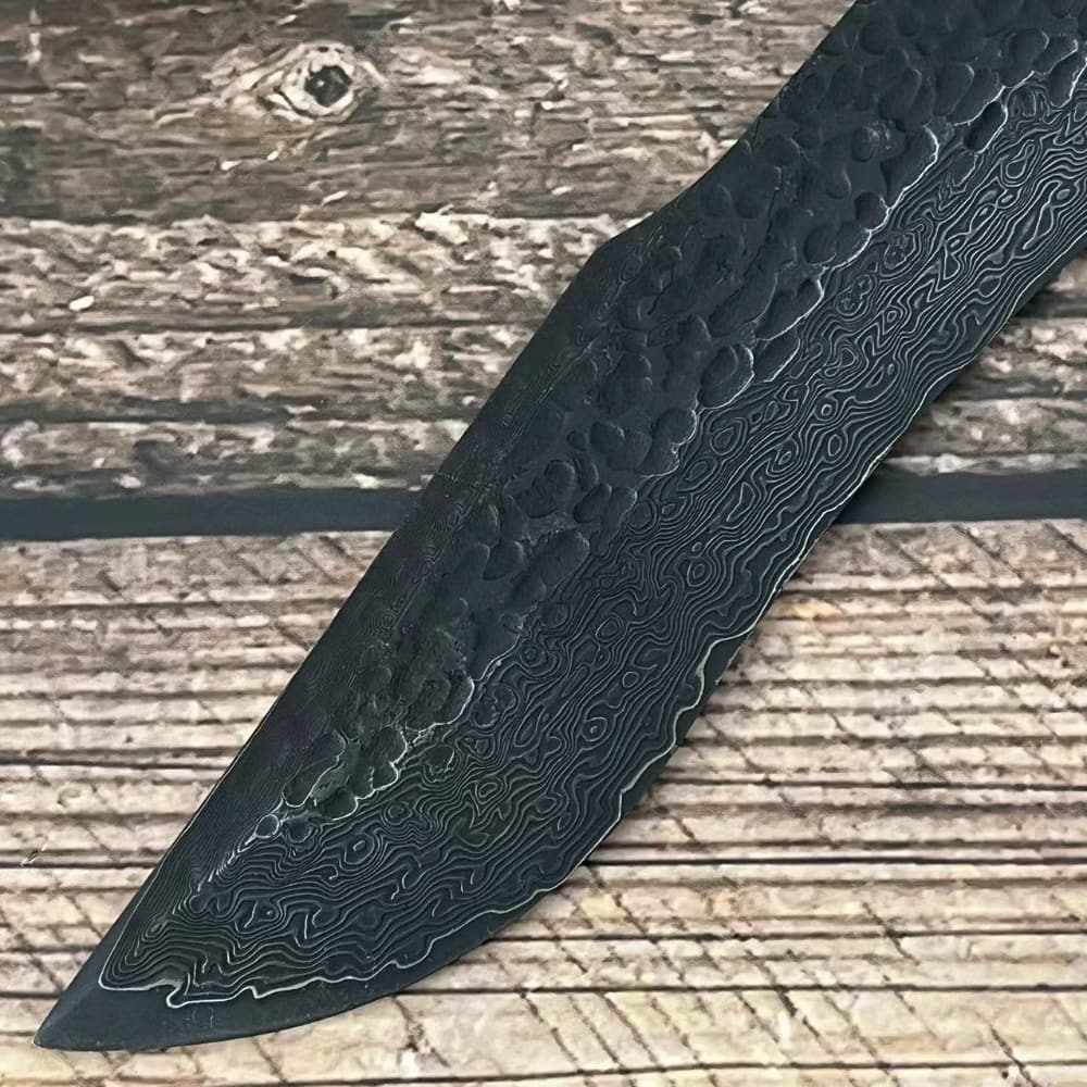 Forged Damascus Steel Billet Blade Blank Making Outdoor Knife EDC Diy Material