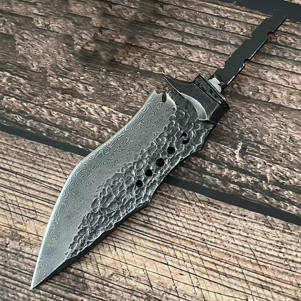 Forged Damascus Steel Billet Blade Blank Making Outdoor Knife EDC Diy Material