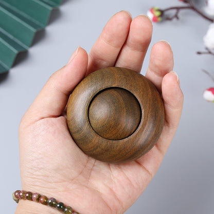 Luxury Wooden Craft Transfer Ball Finger Massager Hand Toy Relieve Pressure EDC