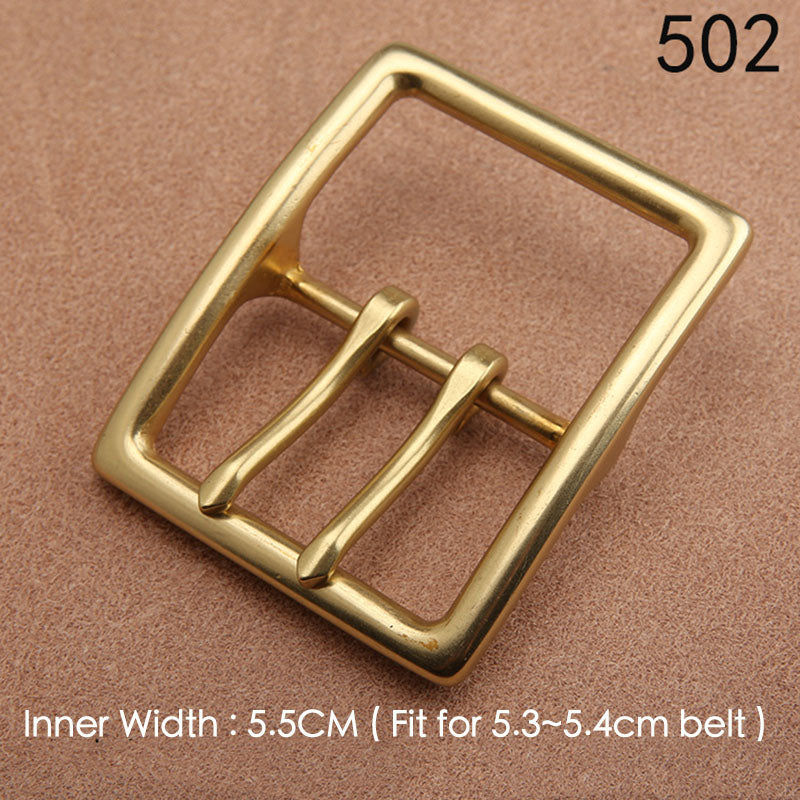 4.5cm Solid Brass Pin Belt Buckle for Men Women Leather craft DIY 42/45/50mm