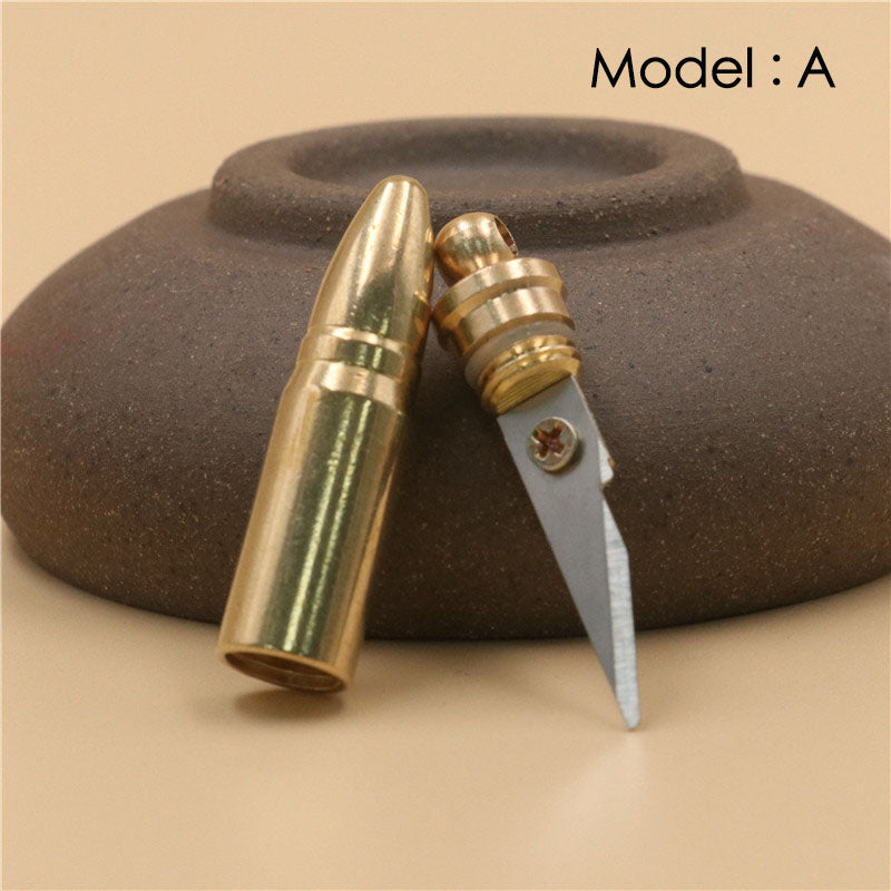 Artistic Copper/Brass Bullet Pendant Key Chain Wallet Bag Accessories DIY