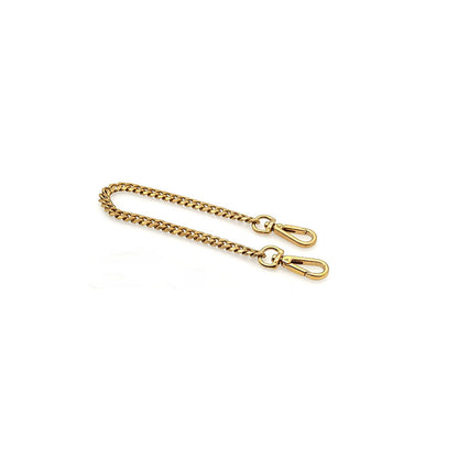 Solid Brass Flat Curb Key Chains Strap Handbag Purse replacement Accessories DIY
