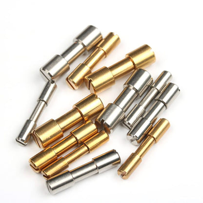 10x Brass Steel Corby Bolt Fasteners For Tactical Lock Rivets Make Knife Handle