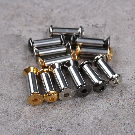 10 Flat/Round Head Screw Bolt Rivets For Knife Handle Hex forming fastering Pin