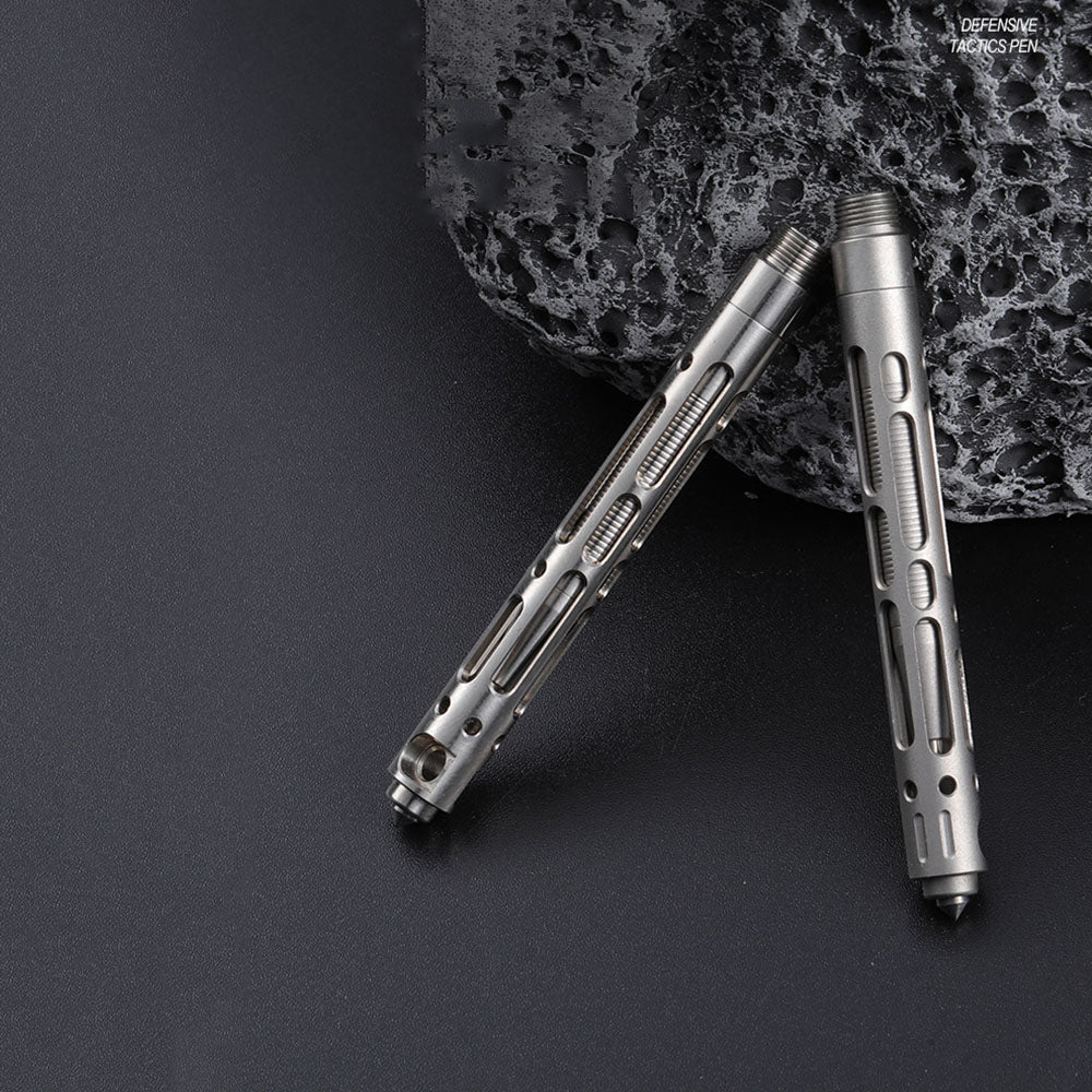 Mini Titanium Alloy Writing Defensive Tactical Pen Portable Pendant EDC Gift