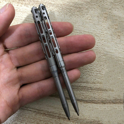 Mini Titanium Alloy Writing Defensive Tactical Pen Portable Pendant EDC Gift