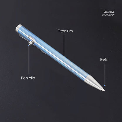 Retractable Ballpoint Pen Titanium Alloy Signature Executive Portable Pocket EDC