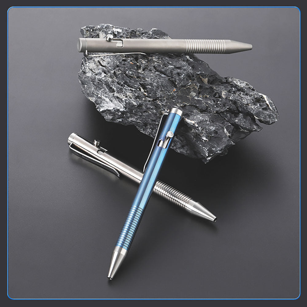 Retractable Ballpoint Pen Titanium Alloy Signature Executive Portable Pocket EDC