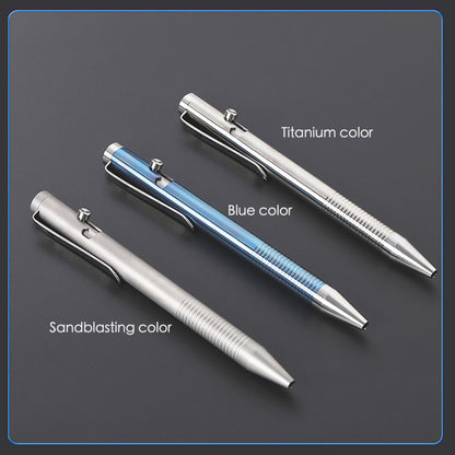 Retractable Ballpoint Pen Titanium Alloy Signature Executive Portable Pocket EDC