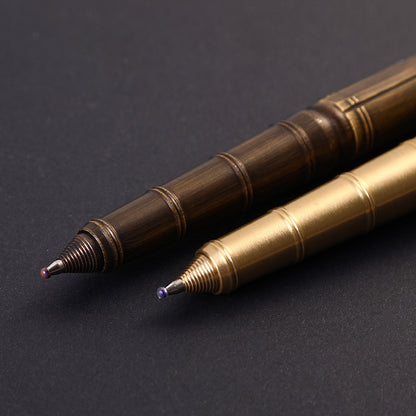 Quality Solid Brass Bolt Action Ball Point Pen Copper Art Craft Pocket EDC Gift