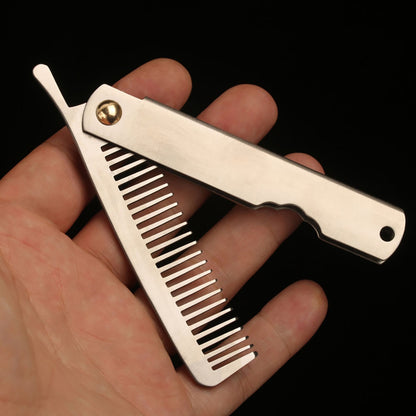 Titanium Pocket Folding Comb Outdoor EDC Portable and durable Hair Beard Comb