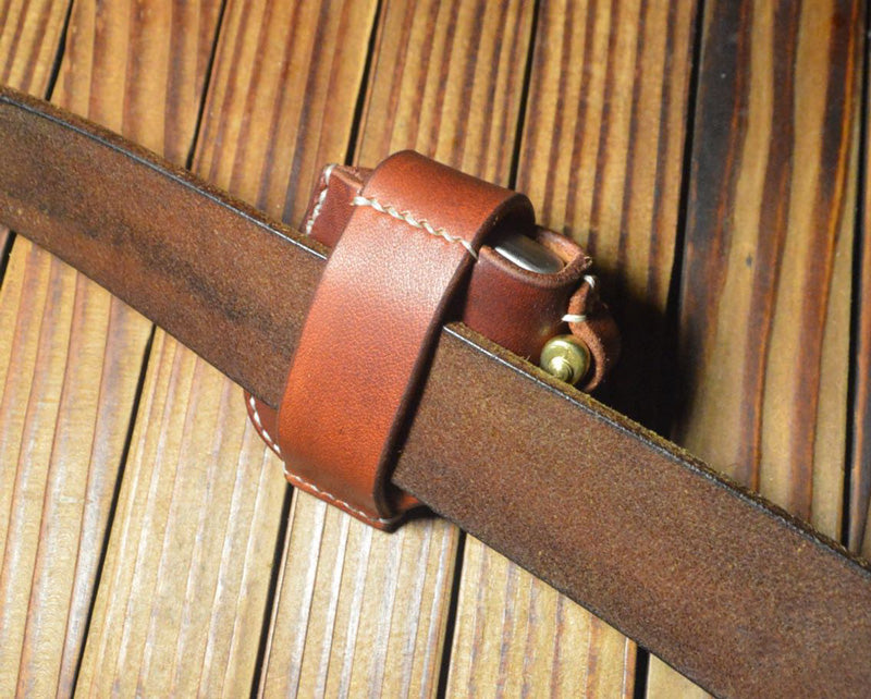 Handmade leather Craft Car Key Bag Cowhide holder for zippo lighter case Z style
