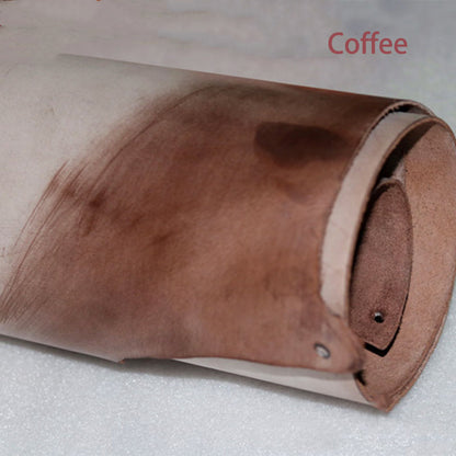 Fog Waxed vegetable tanned cowhide genuine leather material for handcraft DIY