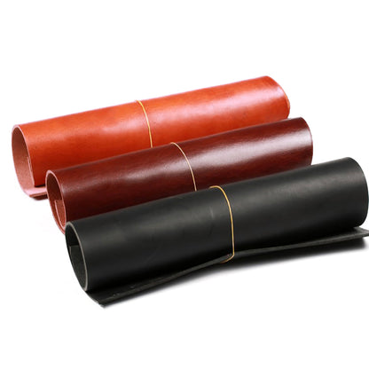 3~4mm Thick Vegetable Tanned Cowhide Genuine Leather Craft Sheath/Belt Material