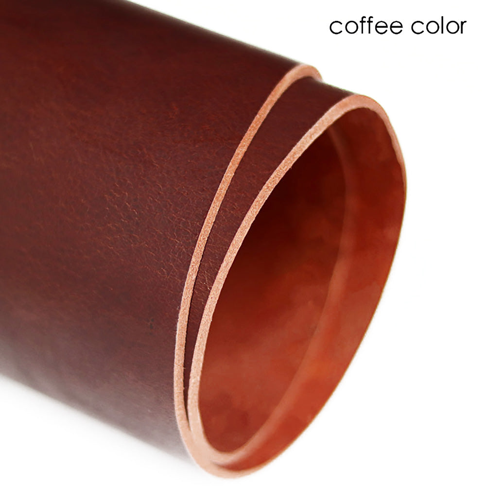 3~4mm Thick Vegetable Tanned Cowhide Genuine Leather Craft Sheath/Belt Material