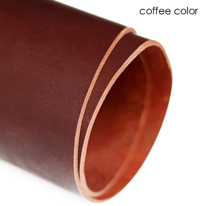 3~4mm Thick Vegetable Tanned Cowhide Genuine Leather Craft Sheath/Belt Material