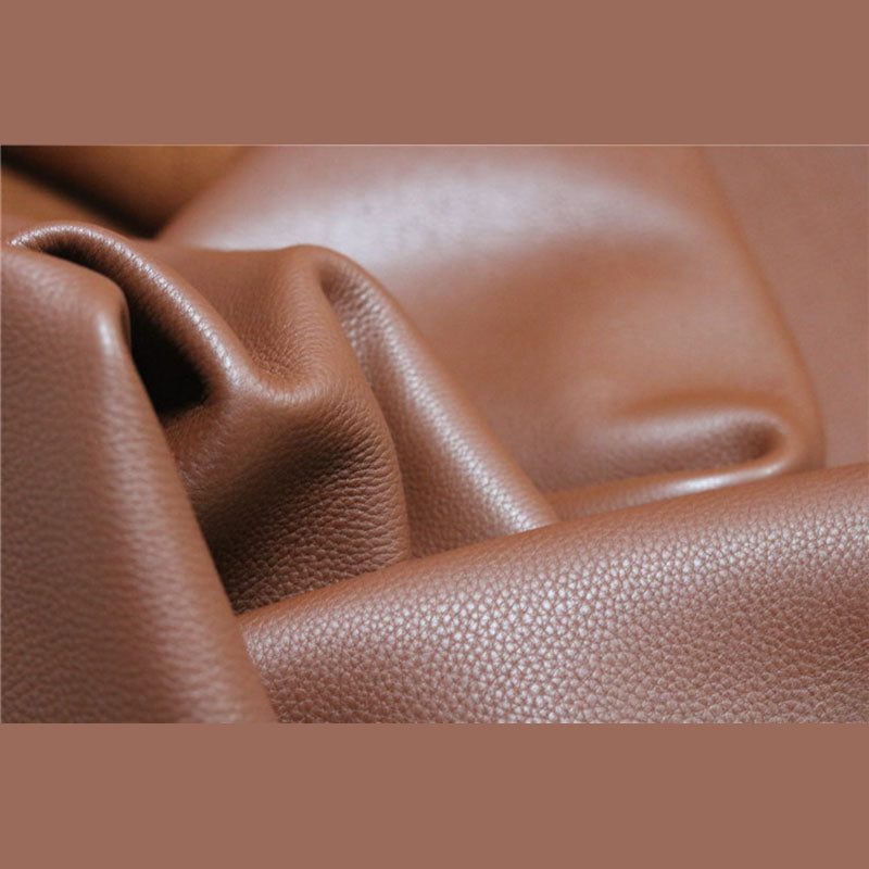 First Layer Lychee Grain Veg Tanned Leather Craft DIY Material Genuine Cowhide