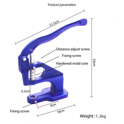 Manual Button Installation Machine Mute Stamping Snap Rivets Eyelet Mold Tool