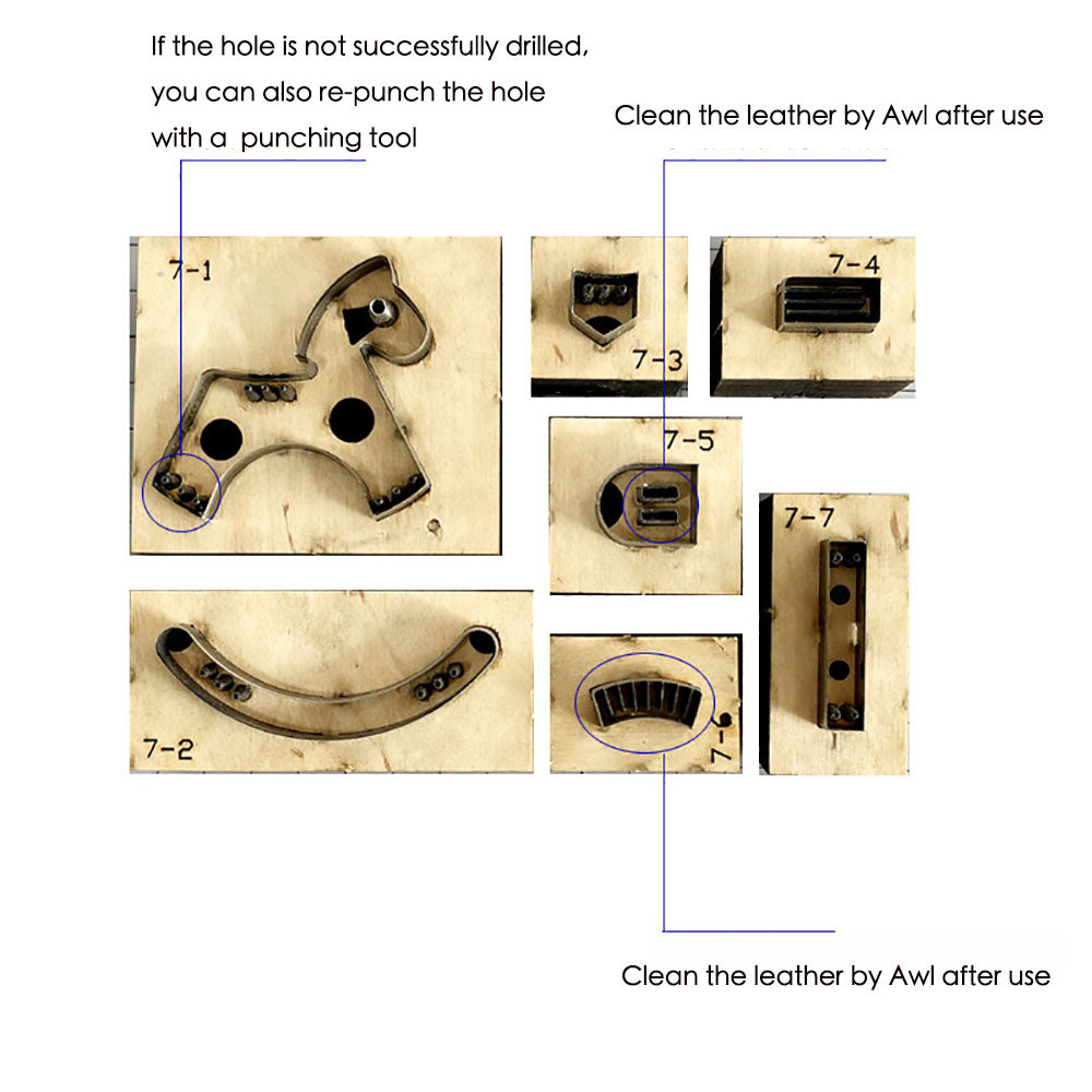 Leather craft Mini Horse Cutter Die Japan Knife Art Template Cutting mould Tools