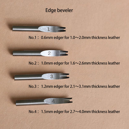 Multi function Leather Craft Edge Bevelers Press Line Groover Creaser DIY Tool