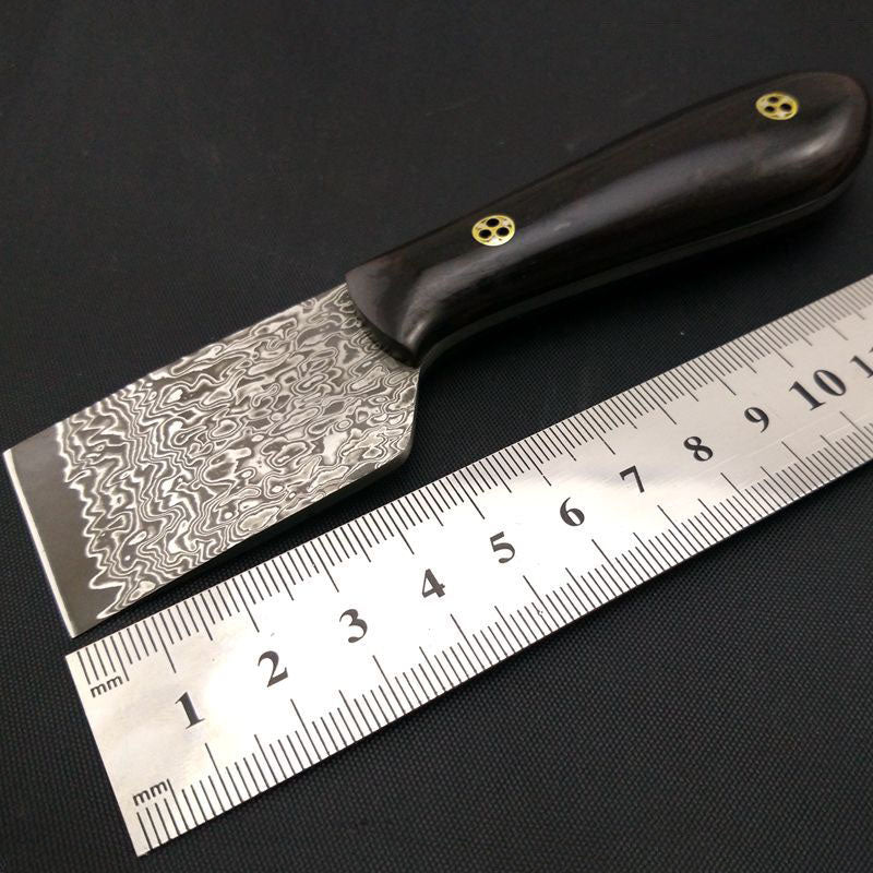 Damascus Blade Knife cutting Leathercraft Skiver cutter Tools Narra handle US