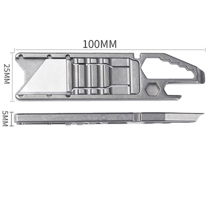 Multifunctional Titanium Art Craft Utility Knife Sliding Blade Pocket Cutter EDC