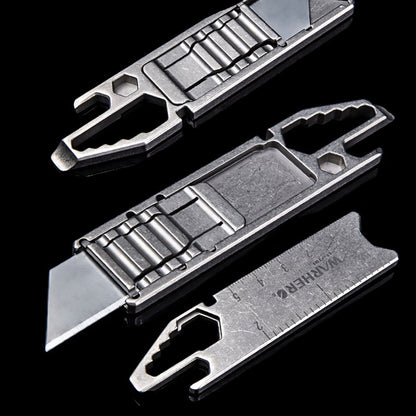 Multifunctional Titanium Art Craft Utility Knife Sliding Blade Pocket Cutter EDC