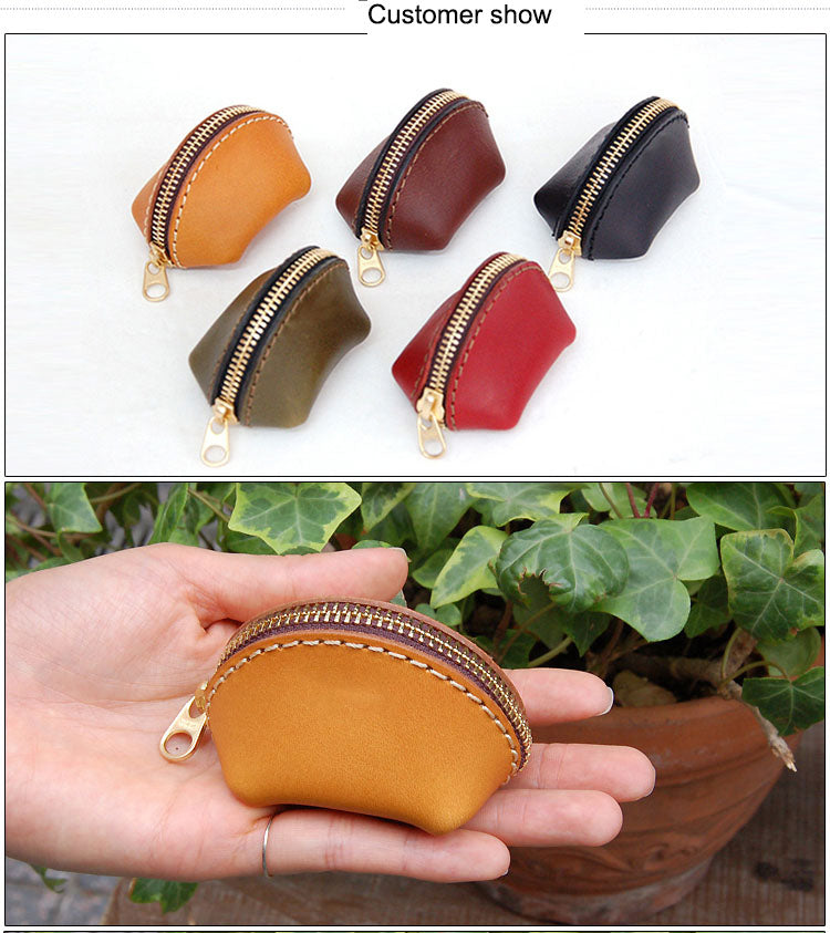 Leather craft Coin Purse shell type Mini bag Acrylic Template Pattern stencil