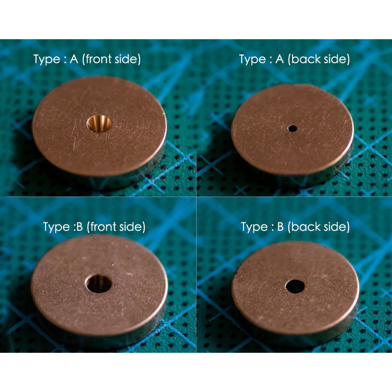 LeatherCraft Brass Circle Gauge 6pcs/Set Arc Leather edge gauges DIY Tools