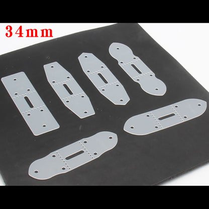 LeatherCraft Belt Buckle Connection Positioning Punching Templater DIY Ruler Set