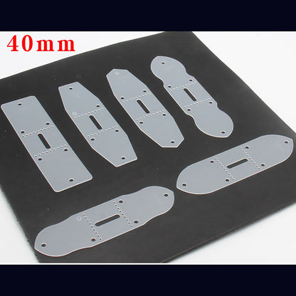 LeatherCraft Belt Buckle Connection Positioning Punching Templater DIY Ruler Set