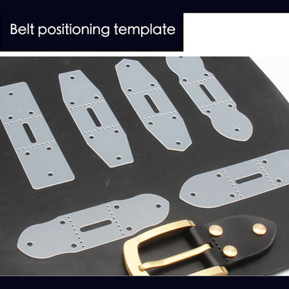 LeatherCraft Belt Buckle Connection Positioning Punching Templater DIY Ruler Set