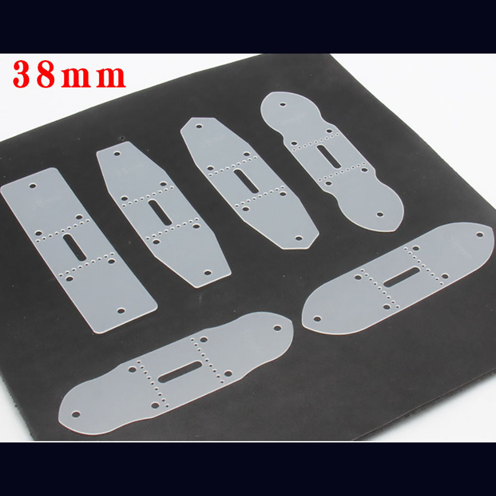 LeatherCraft Belt Buckle Connection Positioning Punching Templater DIY Ruler Set