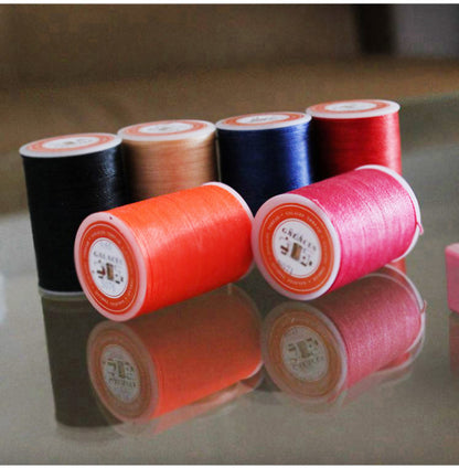 Professional 3 Strands Waxed Lined Thread 0.8mm 60M hand sewing leathercraft