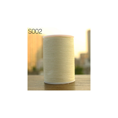 Professional 3 Strands Waxed Lined Thread 0.8mm 60M hand sewing leathercraft