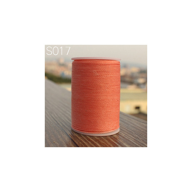 Professional 3 Strands Waxed Lined Thread 0.8mm 60M hand sewing leathercraft