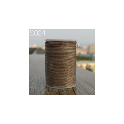 Professional 3 Strands Waxed Lined Thread 0.8mm 60M hand sewing leathercraft