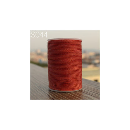 Professional 3 Strands Waxed Lined Thread 0.8mm 60M hand sewing leathercraft