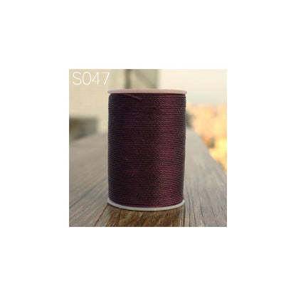 Professional 3 Strands Waxed Lined Thread 0.8mm 60M hand sewing leathercraft