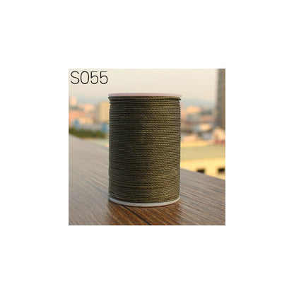 Professional 3 Strands Waxed Lined Thread 0.8mm 60M hand sewing leathercraft