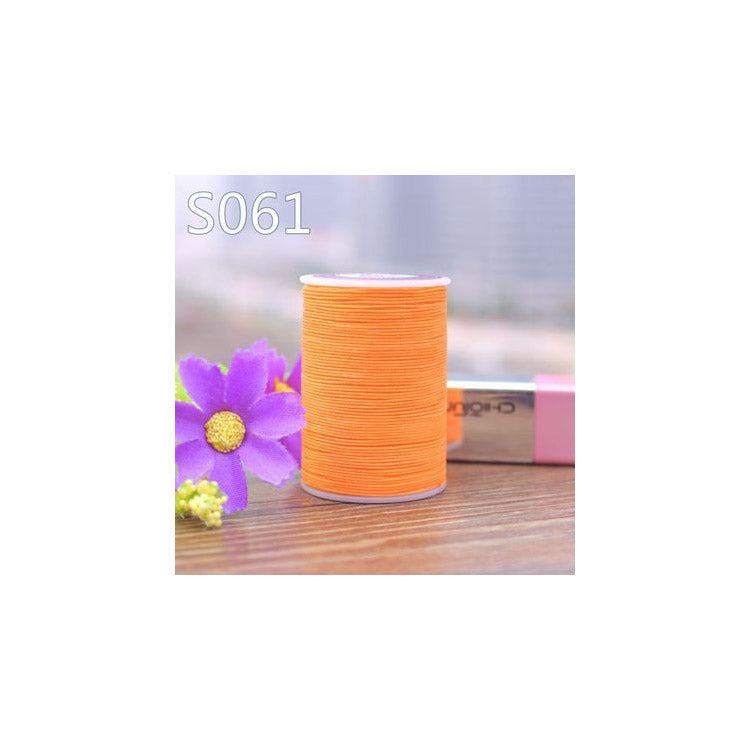 Professional 3 Strands Waxed Lined Thread 0.8mm 60M hand sewing leathercraft