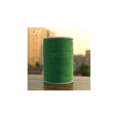 Professional 3 Strands Waxed Lined Thread 0.8mm 60M hand sewing leathercraft