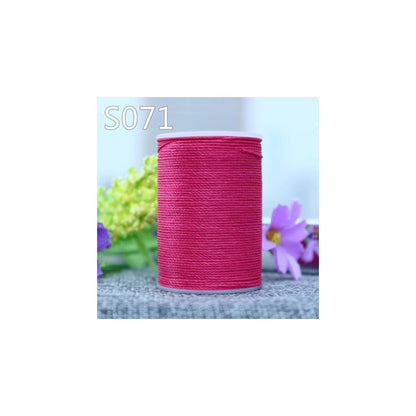 Professional 3 Strands Waxed Lined Thread 0.8mm 60M hand sewing leathercraft