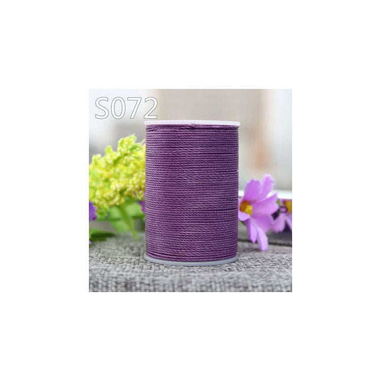 Professional 3 Strands Waxed Lined Thread 0.8mm 60M hand sewing leathercraft